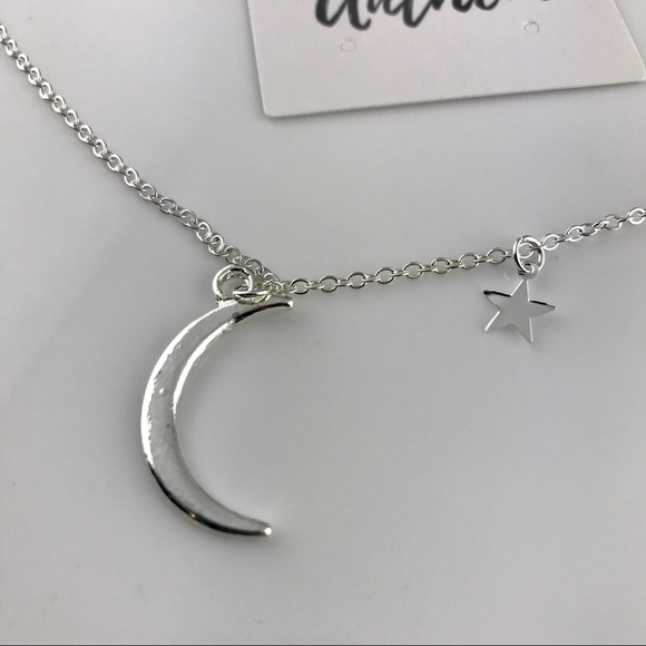 4 for $25 Silver Moon Star sequin necklace - Picture 5 of 5